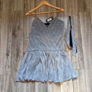 NWT Petite (0P) - A/X Silk Snakeskin-print Drop Waist Dress